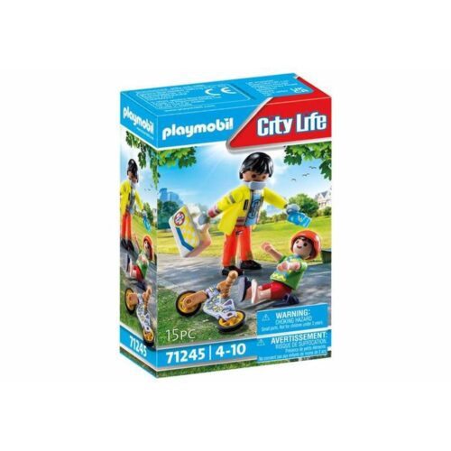 Playset Playmobil City Life - Paramedic with Patient 71245 15 Части