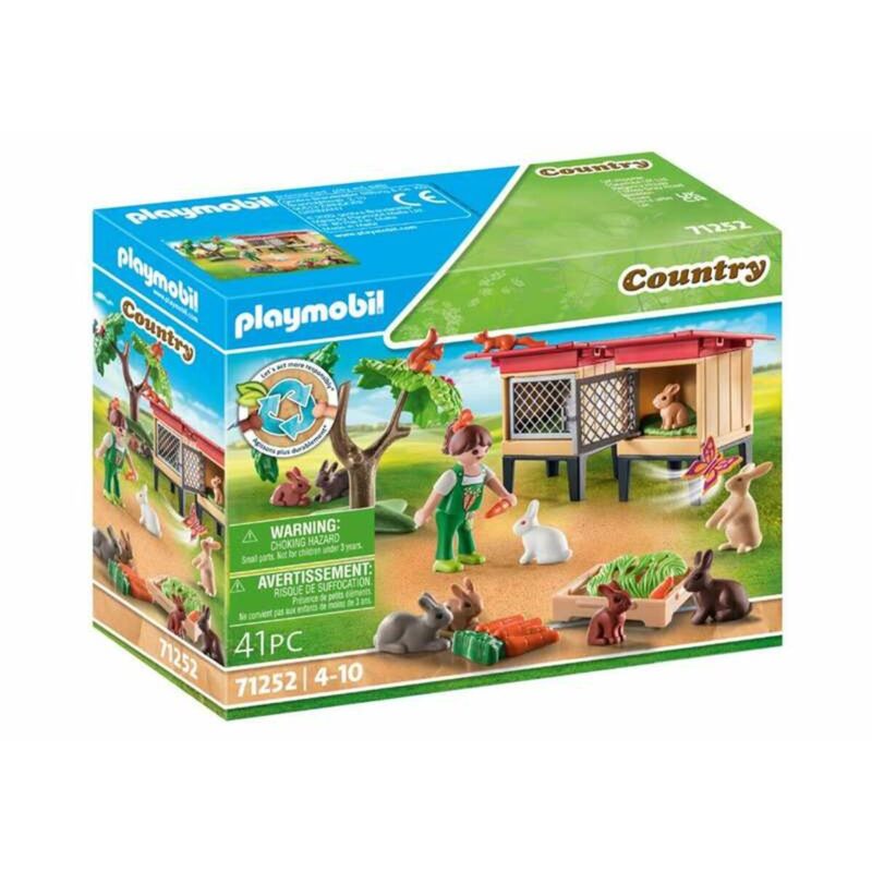 Playset Playmobil 71252 Country Rabbit Hutch 41 Части Намаления и отстъпки ЧеренПетък
