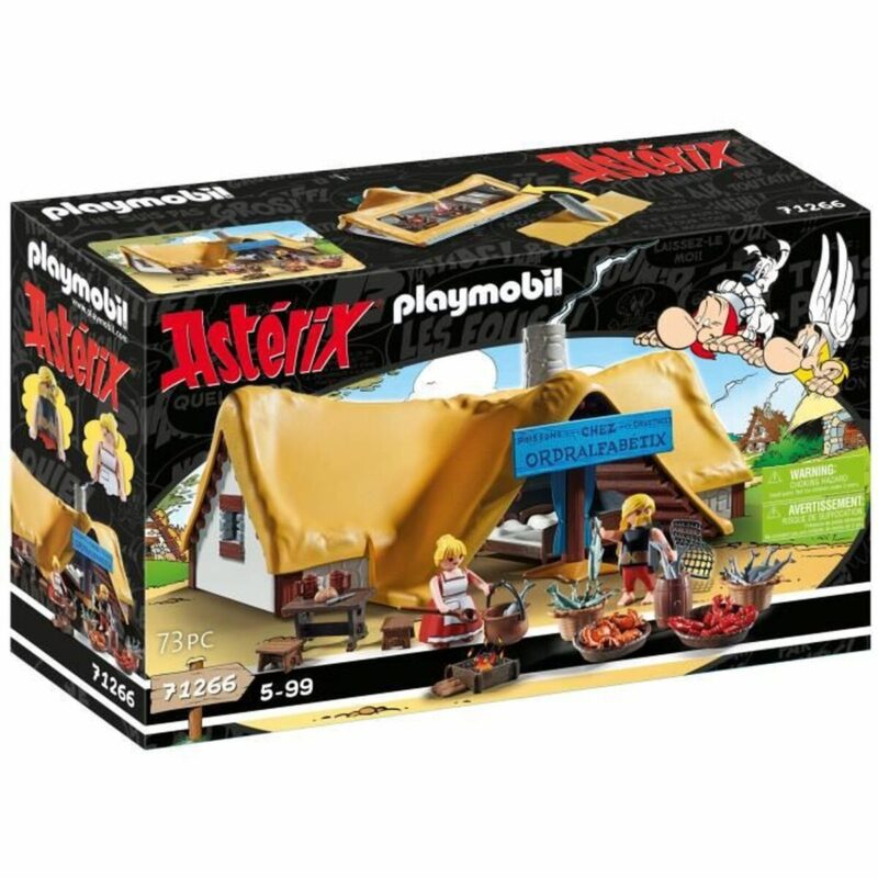 Playset Playmobil Astérix: Ordralfabetix Hut 71266 73 Части Намаления и отстъпки ЧеренПетък