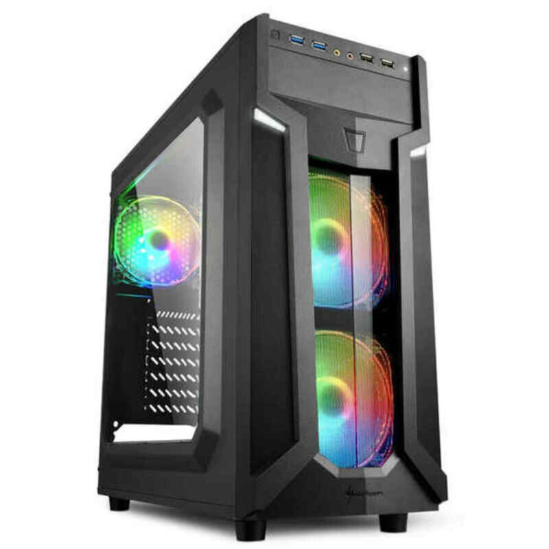 ATX полу-висока кутия Sharkoon VG6-W RGB Черен Намаления и отстъпки ЧеренПетък 3