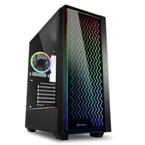 ATX полу-висока кутия Sharkoon RGB LIT 200 Намаления и отстъпки ЧеренПетък
