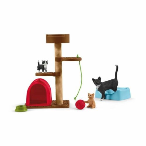 Playset Schleich Playtime for cute cats Котки Пластмаса Намаления и отстъпки ЧеренПетък