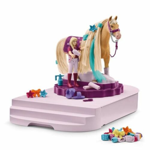 Playset Schleich Horse Grooming Station Кон 50 Части Намаления и отстъпки ЧеренПетък