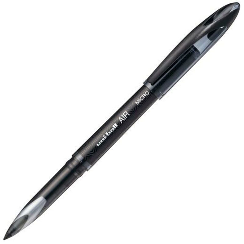 Liquid ink ballpoint pen Uni-Ball Air Micro UBA-188-M Черен 12 броя Намаления и отстъпки ЧеренПетък