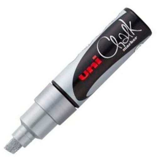 Liquid chalk markers Uni-Ball PWE-8K, Сребрист