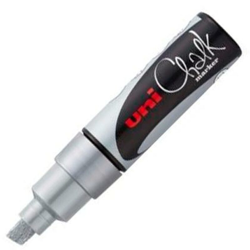 Liquid chalk markers Uni-Ball PWE-8K, Сребрист Намаления и отстъпки ЧеренПетък