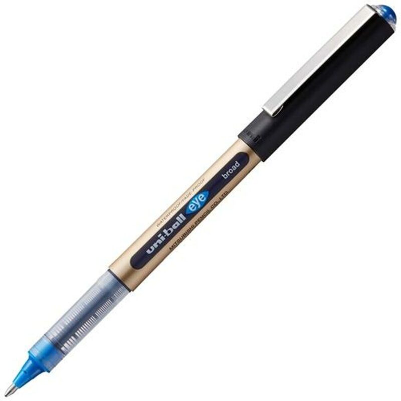 Liquid ink ballpoint pen Uni-Ball Rollerball Eye Broad UB-150 Син 12 броя Намаления и отстъпки ЧеренПетък