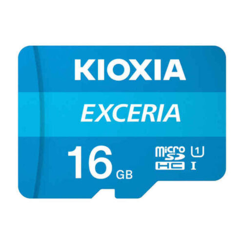 Mикро SD карта памет с адаптер Kioxia Exceria UHS-I Клас 10 Син - 128 GB