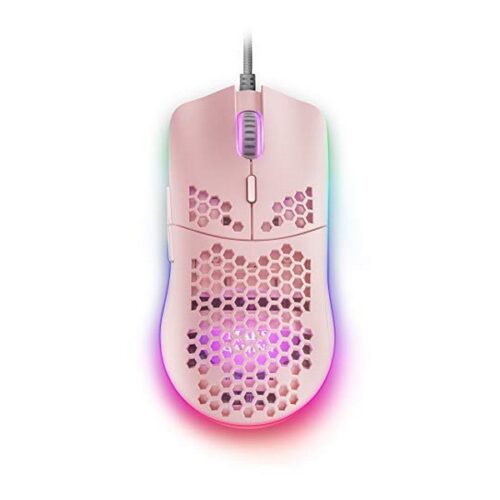 LED мишка за игра Mars Gaming MMAX RGB - Розов