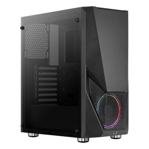 ATX полу-висока кутия Aerocool PGS Zauron FRGB-G-BK-V1 Черен Намаления и отстъпки ЧеренПетък