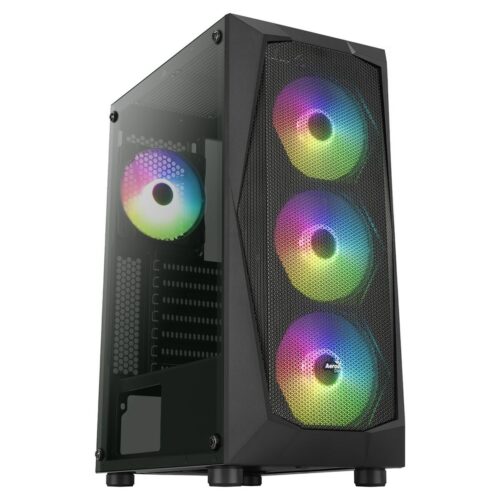 ATX полу-висока кутия Aerocool Falcon-A-BK-V1 Черен Намаления и отстъпки ЧеренПетък