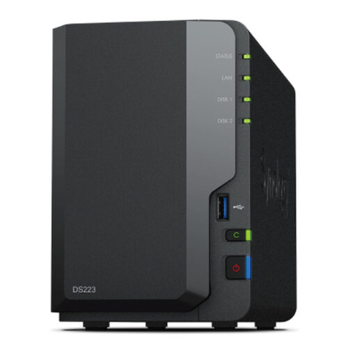SATA 5.25" калъф за SATA 2.5" Synology DS223 Черен