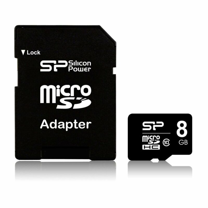 Mикро SD карта памет с адаптер Silicon Power SP008GBSTHBU1V10SP Намаления и отстъпки ЧеренПетък 3