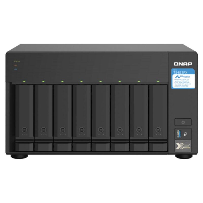 SATA 5.25" калъф за SATA 2.5" Qnap TS-832PX Намаления и отстъпки ЧеренПетък 3