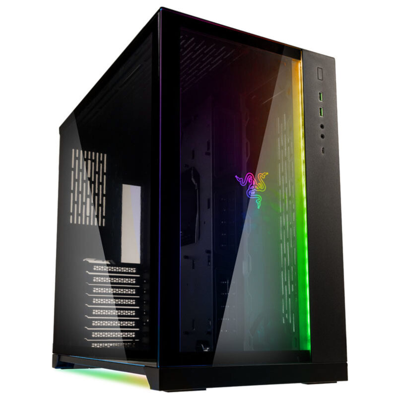 ATX полу-висока кутия Lian-Li PC-O11 Dynamic Designed by Razer Бял Черен Намаления и отстъпки ЧеренПетък 3