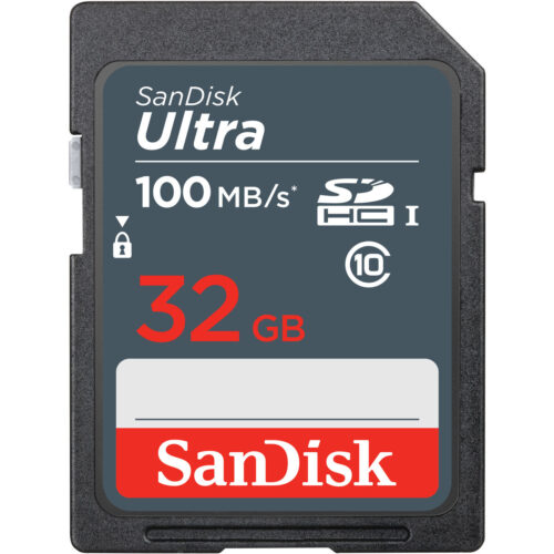 SD карта памет SanDisk Ultra SDHC Mem Card 100MB/s Син Черен 32 GB Намаления и отстъпки ЧеренПетък