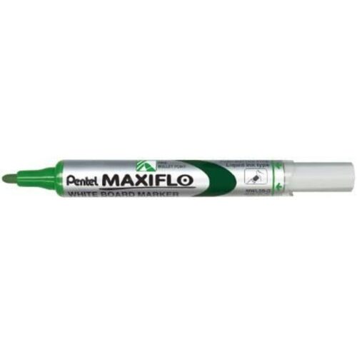 Liquid chalk markers Pentel Maxiflo MWL-5S,  2 mm, Зелен, 12 броя
