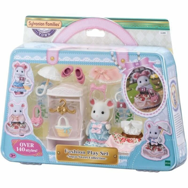 Playset Sylvanian Families The fashion suitcase and big sister marshmallow mouse For Children Намаления и отстъпки ЧеренПетък