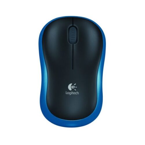 Logitech безжична мишка M185 синя