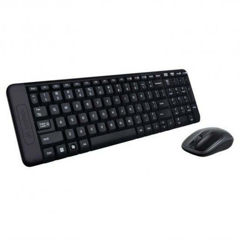 Kлаиатура с безжична мишка Logitech K220 + M150 – MK220 Черен Испанска Qwerty Намаления и отстъпки ЧеренПетък 3