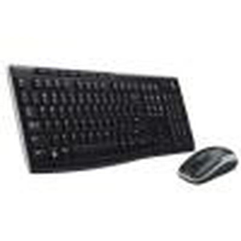 Kлаиатура с безжична мишка Logitech Qwerty Италиански Черен Намаления и отстъпки ЧеренПетък 3