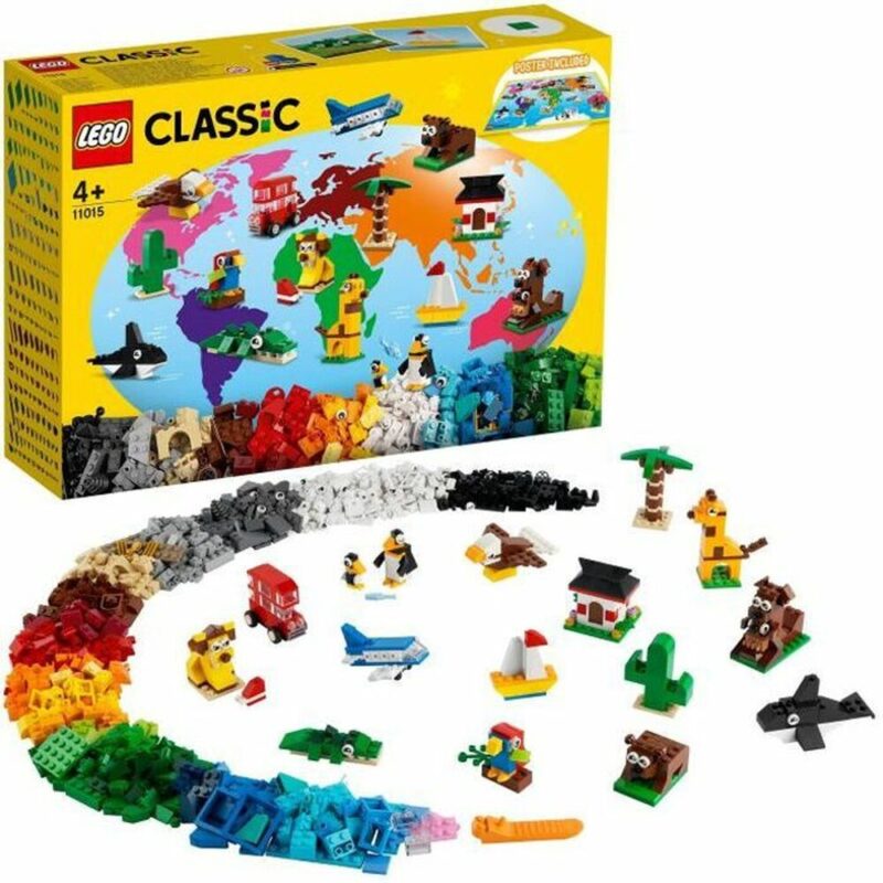 Playset Lego 11015 Classic Creative Bricks ‘Around the World’ (15 Части) Намаления и отстъпки ЧеренПетък