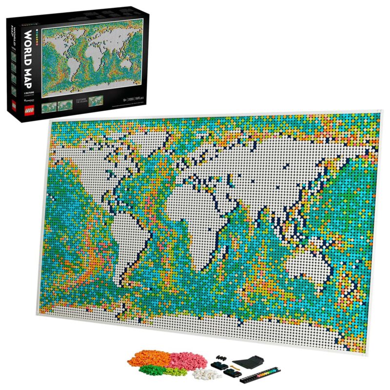 Playset Lego Art: World Map 31203 11695 Части Намаления и отстъпки ЧеренПетък