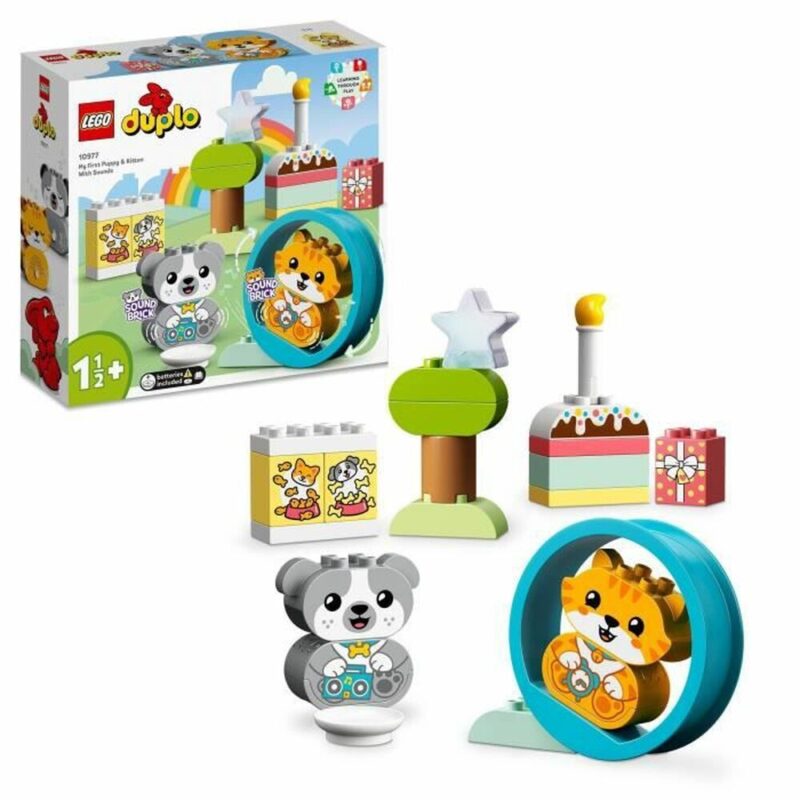 Playset Lego 10977 DUPLO My First Puppy Kitten (22 Части) Намаления и отстъпки ЧеренПетък