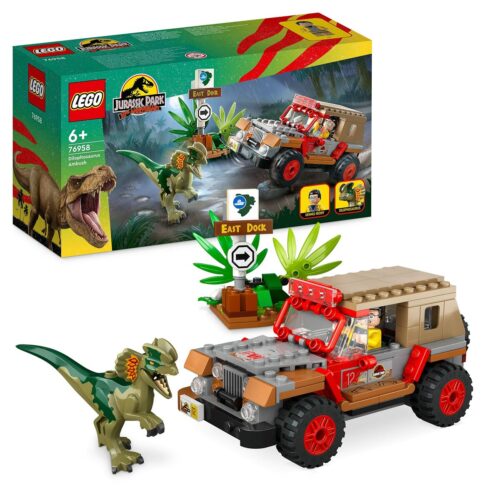 Playset Lego Jurassic Park 30th Anniversary 76958 Dilophosaurus Ambush 211 Части