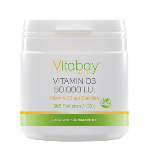 Vitamin D3 – Витамин D3 50 000 IU, 100 g, прах Намаления и отстъпки ЧеренПетък