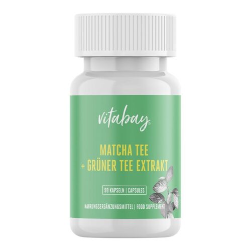 Matcha Tee & Grüner Tee Extrakt - Матча чай и екстракт от зелен чай, 90 капсули