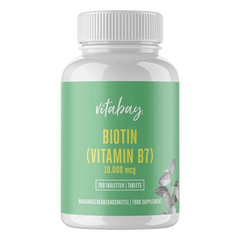 Biotin – Биотин 10000 μg, 200 таблетки Намаления и отстъпки ЧеренПетък