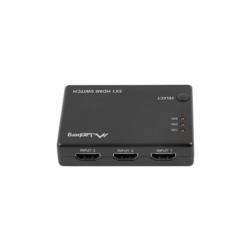 HDMI суич Lanberg Черен 0,8 m Намаления и отстъпки ЧеренПетък 3