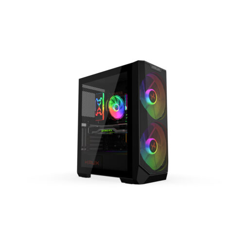 ATX полу-висока кутия Krux Vortex Черен Намаления и отстъпки ЧеренПетък
