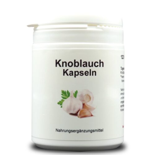 Knoblauch – Чесън 500 mg, 120 капсули Намаления и отстъпки ЧеренПетък