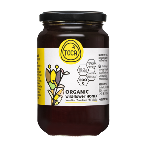 Био мед от диви горски цветя – Organic Wildflower Honey, 500 g Намаления и отстъпки ЧеренПетък