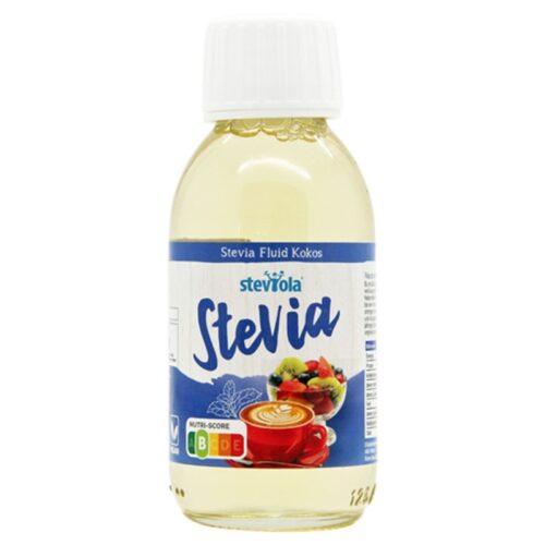 Steviola® Stevia fluid Kokos – Течна Стевия с аромат на кокос, трапезен подсладител, 125 ml Намаления и отстъпки ЧеренПетък