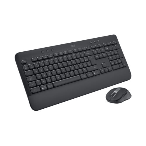 Kлаиатура с безжична мишка Logitech MK650 Черен Azerty френски
