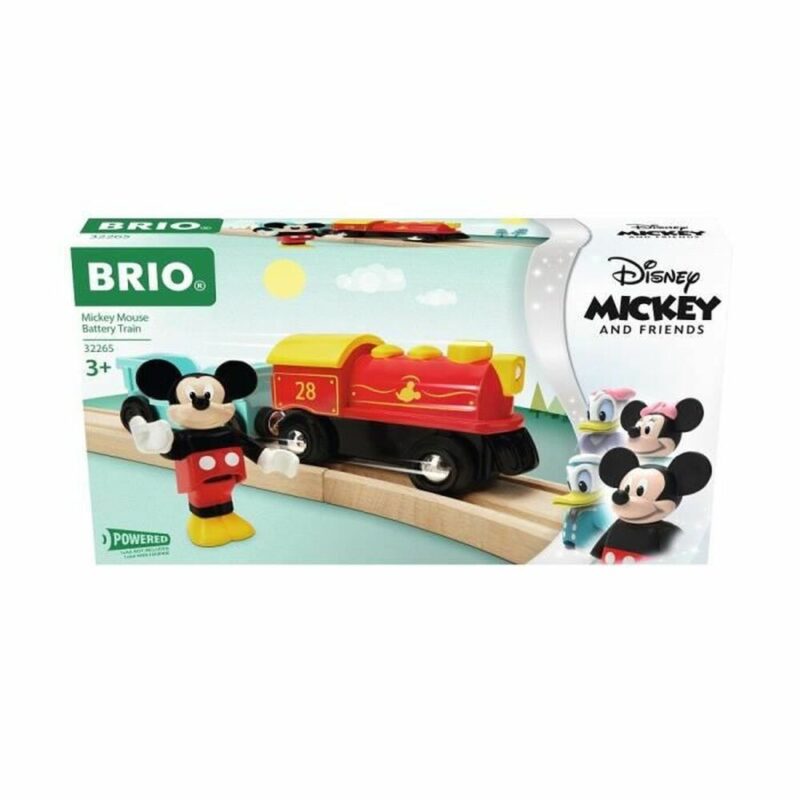 Playset Brio Micky Mouse Battery Train 3 Части Намаления и отстъпки ЧеренПетък