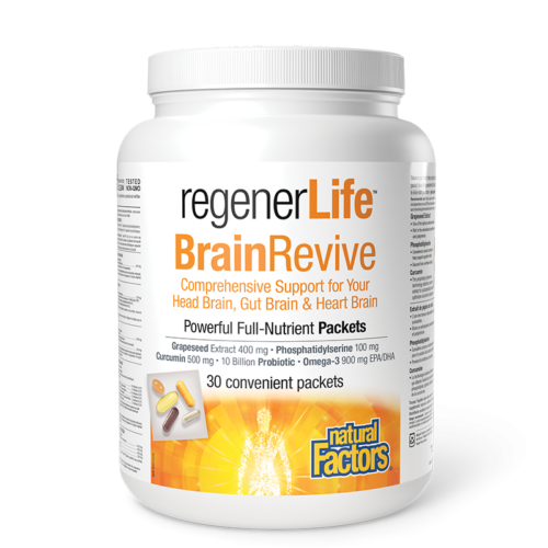 30 дневна програма в подкрепа на когнитивното и мозъчно здраве - Rеgener Life™ BrainRevive, 30 индивидуално опаковани пакетчета