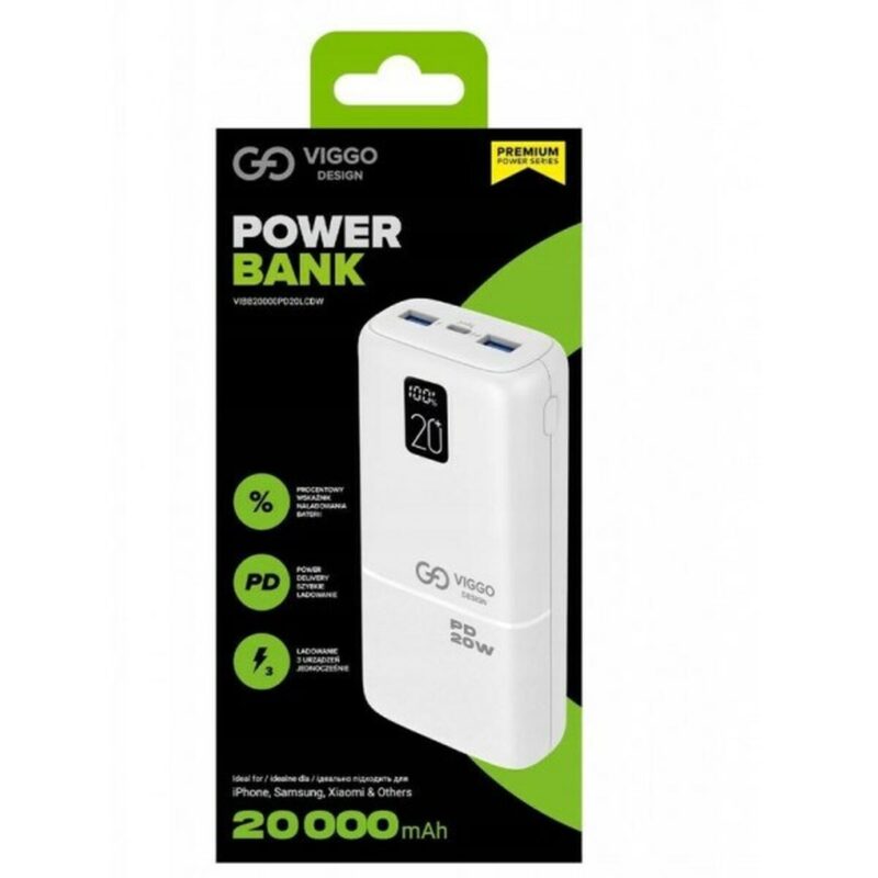 Powerbank Viggo PD20W 20000 mAh Намаления и отстъпки ЧеренПетък 3