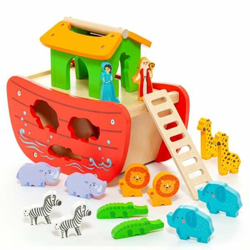 Playset Moltó Noah’s ark Дървен 17 Части Намаления и отстъпки ЧеренПетък