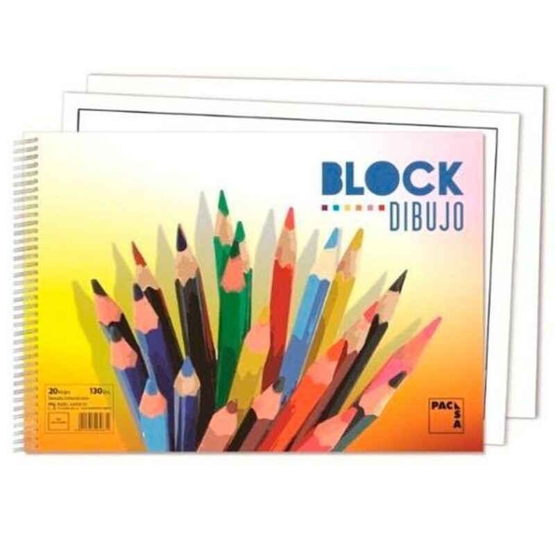 Drawing pad Pacsa 135 gr 20 Листи 10 броя Спирала (33 x 23 cm) Намаления и отстъпки ЧеренПетък