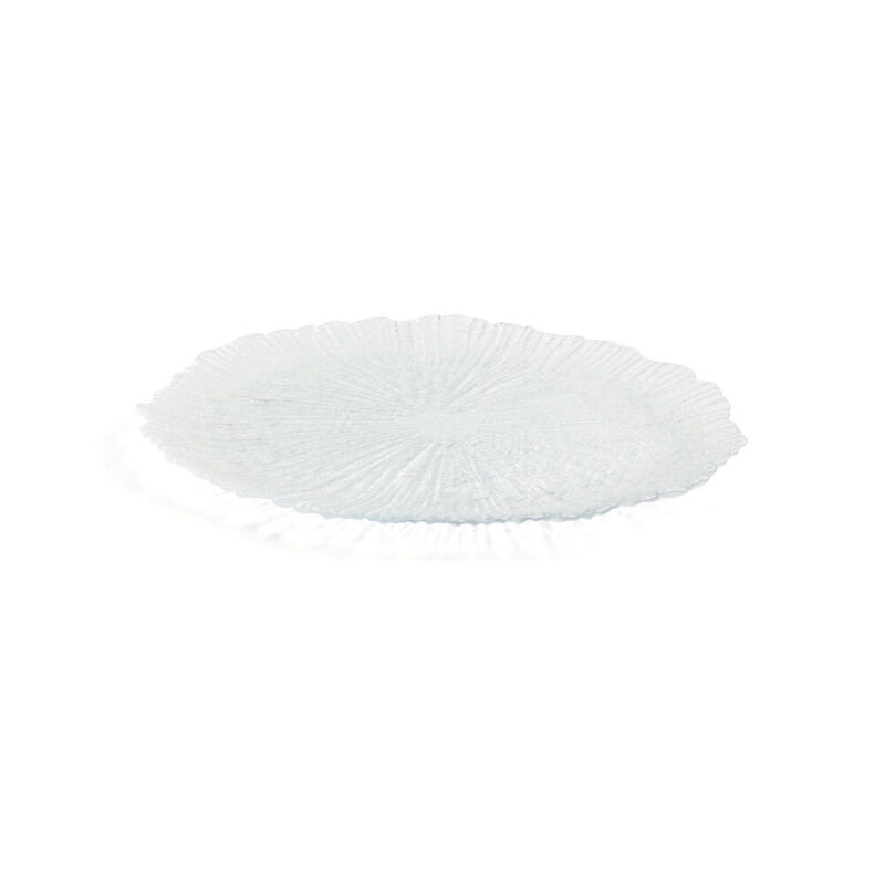 Lame plaat Quid Mar de Viento Прозрачен Cтъкло (Ø 32 cm) (Pack 6x) Намаления и отстъпки ЧеренПетък
