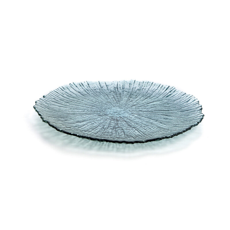 Lame plaat Quid Mar de Viento цвят тюркоаз Cтъкло (Ø 32 cm) (Pack 6x) Намаления и отстъпки ЧеренПетък