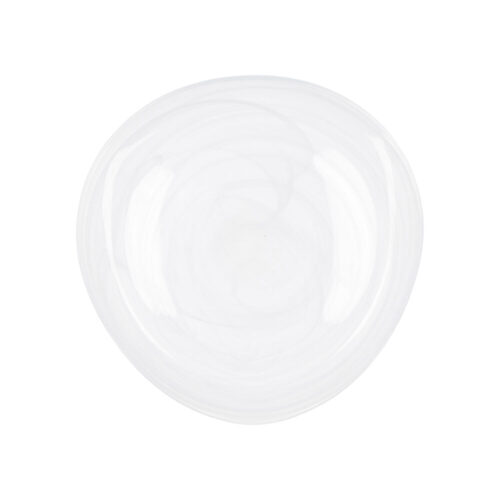 Lame plaat Quid Boreal Бял Cтъкло (Ø 30 cm) (Pack 6x)