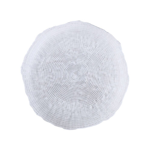 Lame plaat Quid Boreal Прозрачен Cтъкло (Ø 28 cm) (Pack 6x)