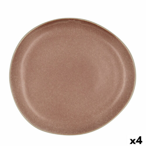 Lame plaat Bidasoa Gio Случаен Керамика Кафяв 26,5 cm (4 броя)