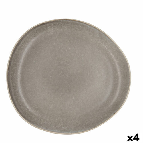 Lame plaat Bidasoa Gio Случаен Керамика Сив 26,5 cm (4 броя)