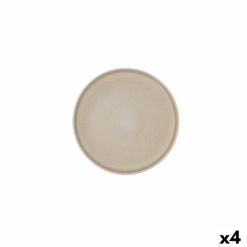 Lame plaat Ariane Porous Керамика Бежов Ø 21 cm (4 броя)